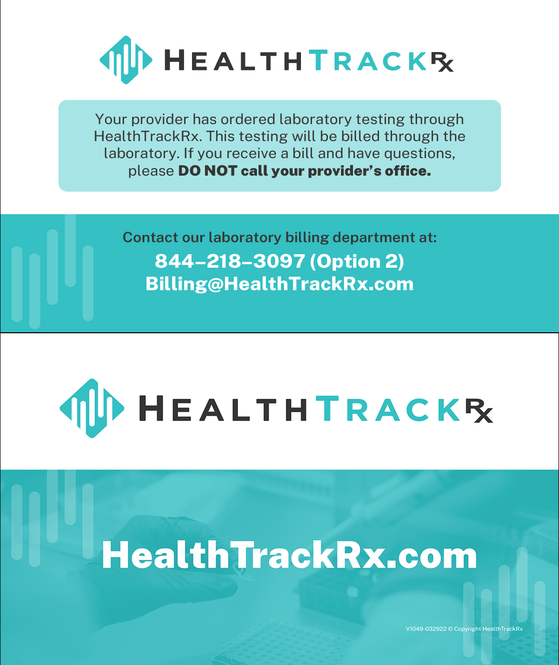 Patient Billing Business Cards
