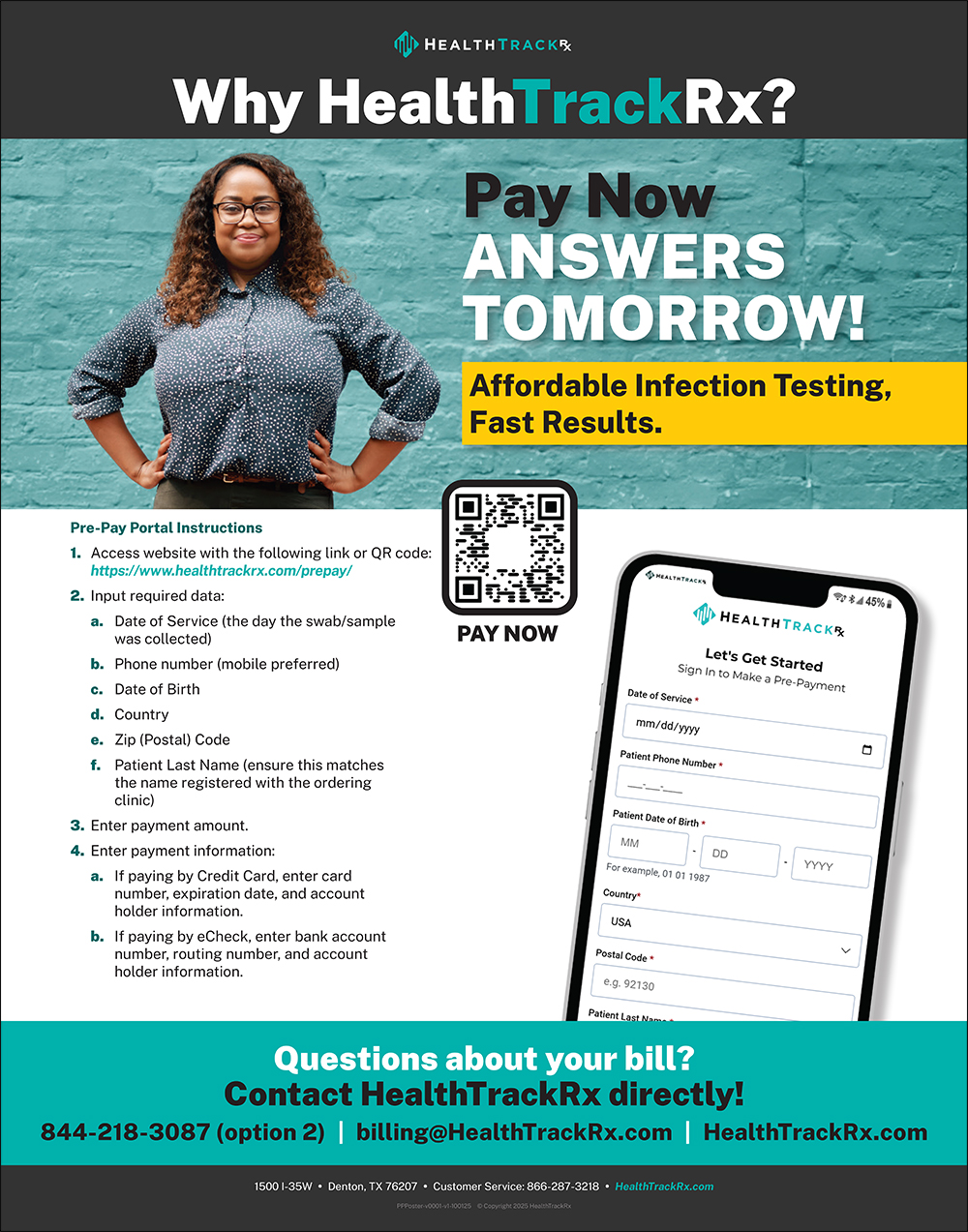 22'' x 28'' Pre-Pay Poster