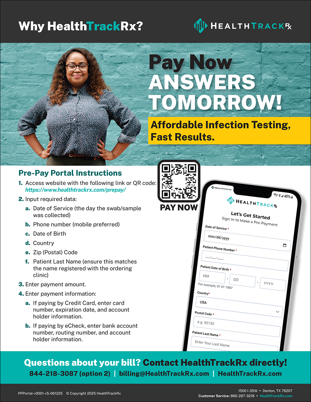 8 1/2'' x 11'' Pre-Pay Flyer